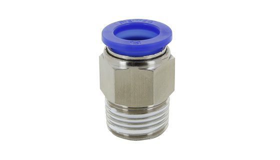 0121 - Recta Macho Hexagonal